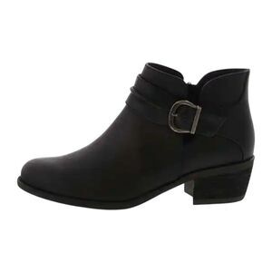 B.O.C Black Leather Ankle Booties(Size 6)